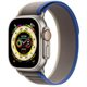 Image Ceas inteligent Apple Watch Ultra GPS + LTE 49mm MQFV3 Titanium Case Blue/Gray Trail Loop - M/L