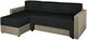 Image Canapea coltar Modern Lira Malmo 96/90 Black/Gray-Beige