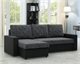 Image Canapea colțar Magnifico Meble Luna LL Lawa 17/Real 11 Left Dark Grey/Black