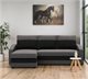 Image Canapea colțar Magnifico Meble Orion LL Bonell Mikrofaza 27/15 Left Grey/Black