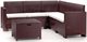 Image Set mobilier de grădină Bica Nebraska Corner, Brown