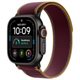 Image Умные часы Apple Watch Ultra 4 GPS + LTE 49mm MJC44 Black Titanium Case Burgundy Trail Loop M/L