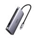 Image Adaptor UGREEN CM681 10in1 USB-C 100W, Space Gray