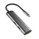 Image Adaptor Natec Fowler Slim Usb-C 4 In 1, Grey