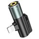 Image Adaptor HOCO LS32 Lightning to 3.5mm Metal Gray