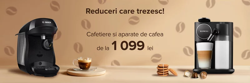 Reduceri la aparate de cafea și espressoare pe Cactus.md