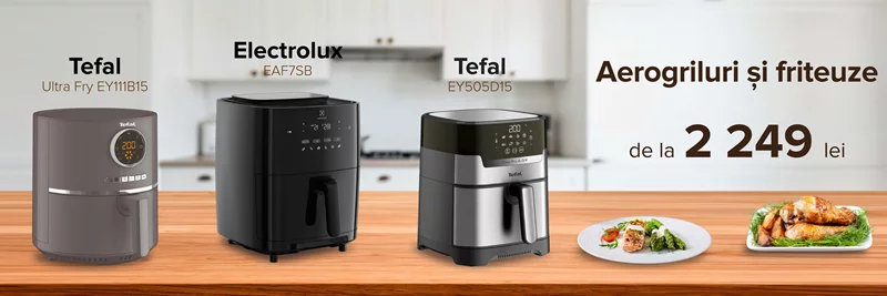 Reduceri la aerofriteuze și friteuze cu aer pe Cactus.md
