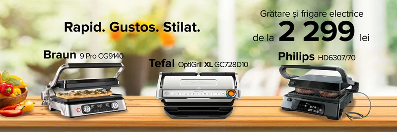 Reduceri la grătare electrice și frigare electrice pe Cactus.md