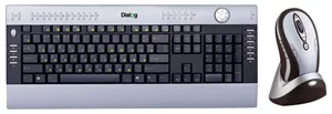 Image Беспроводной комплект клавиатура + мышь Dialog KMF-R46SU USB (Silver)