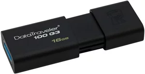 Image USB flash drive Kingston DataTraveler 100 G3 3.0 16Gb Black (DT100G3/16GB)