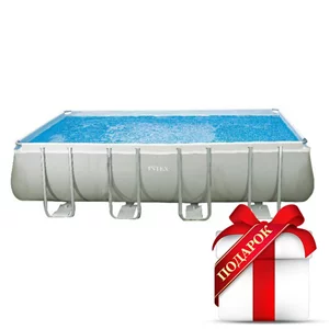 Image Бассейн с металлическим каркасом Intex Rectangular Ultra Frame Pool 28352