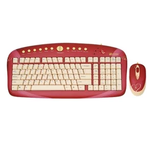 Image Комплект клавиатура + мышь G-Cube GKSE-2728S Enchanted Heart USB Red
