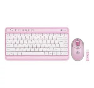 Image Беспроводной комплект клавиатура + мышь G-Cube GRKST-520C Travel Tini USB Pink