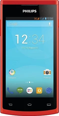 Image Philips S308 Android XENIUM RED Dual Sim