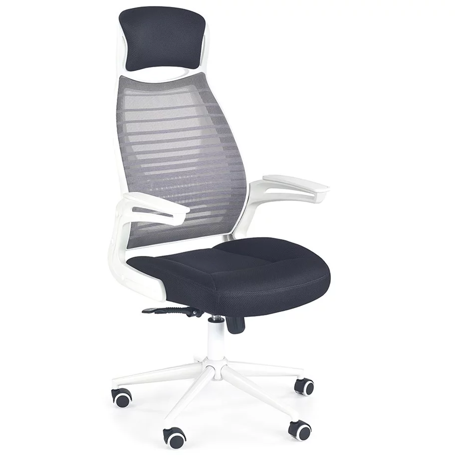 Image Fotoliu de birou Halmar Franklin, Black/White/Gray