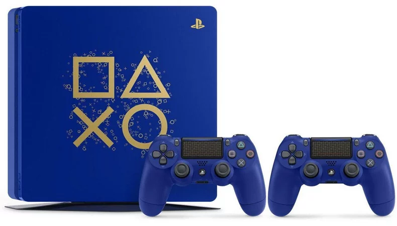 Image Sony PlayStation 4 500GB Limited Edition Blue "Days of Play Console", 2xGamepad (Dualshock 4)