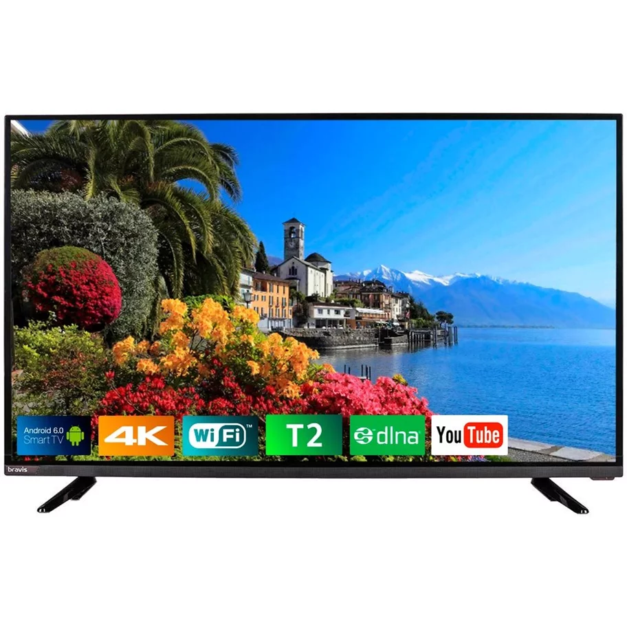 Image BRAVIS UHD-40E6000 Smart+T2 black