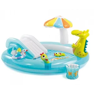 Image ДЕТСКИЙ НАДУВНОЙ ЦЕНТР БАССЕЙН С ГОРКОЙ КРОКОДИЛ