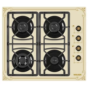 Image Варочная панель газовая Wolser WL- F 6401 GT IC Ivory Rustic