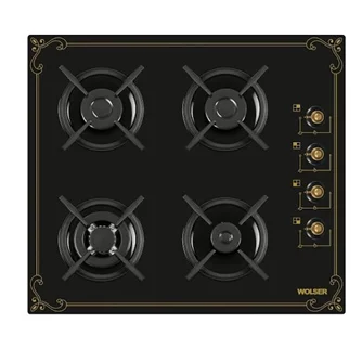Plita de gaz Wolser WL- F 6401 GT IC Black Rustic