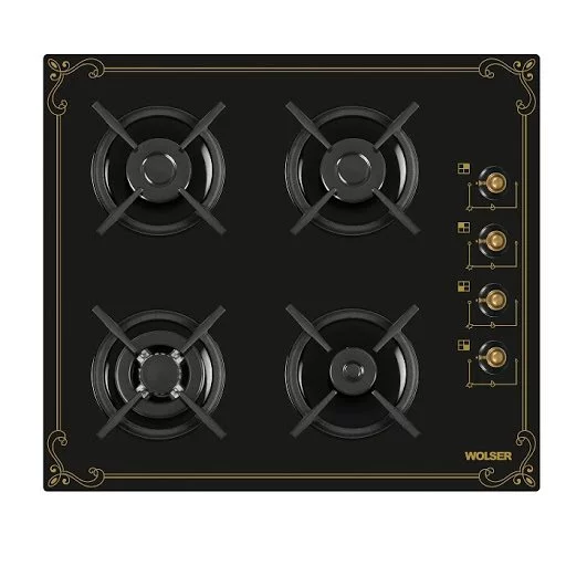 Image Варочная панель газовая Wolser WL- F 6401 GT IC Black Rustic
