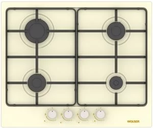 Image Варочная панель газовая Wolser WL- F 6400 EN Ivory
