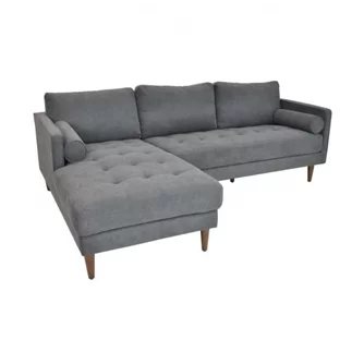 Угловой диван City Dark Grey Левый