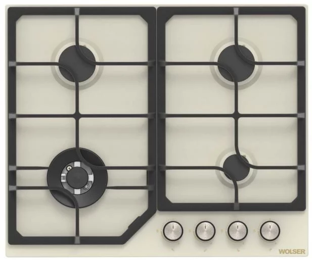 Image Варочная панель газовая Wolser WL- F 6400 GBN Q Ivory ECO