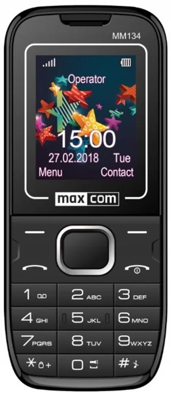 Мобильный телефон Maxcom MM134 Black