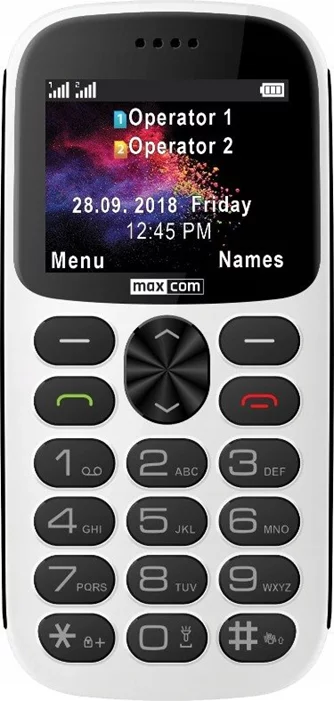 Мобильный телефон Maxcom MM471 White