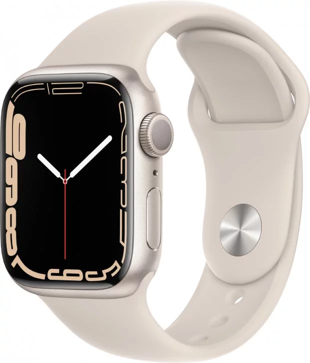 Image Умные часы Apple Watch Series 7 GPS 41mm MKMY3 Starlight