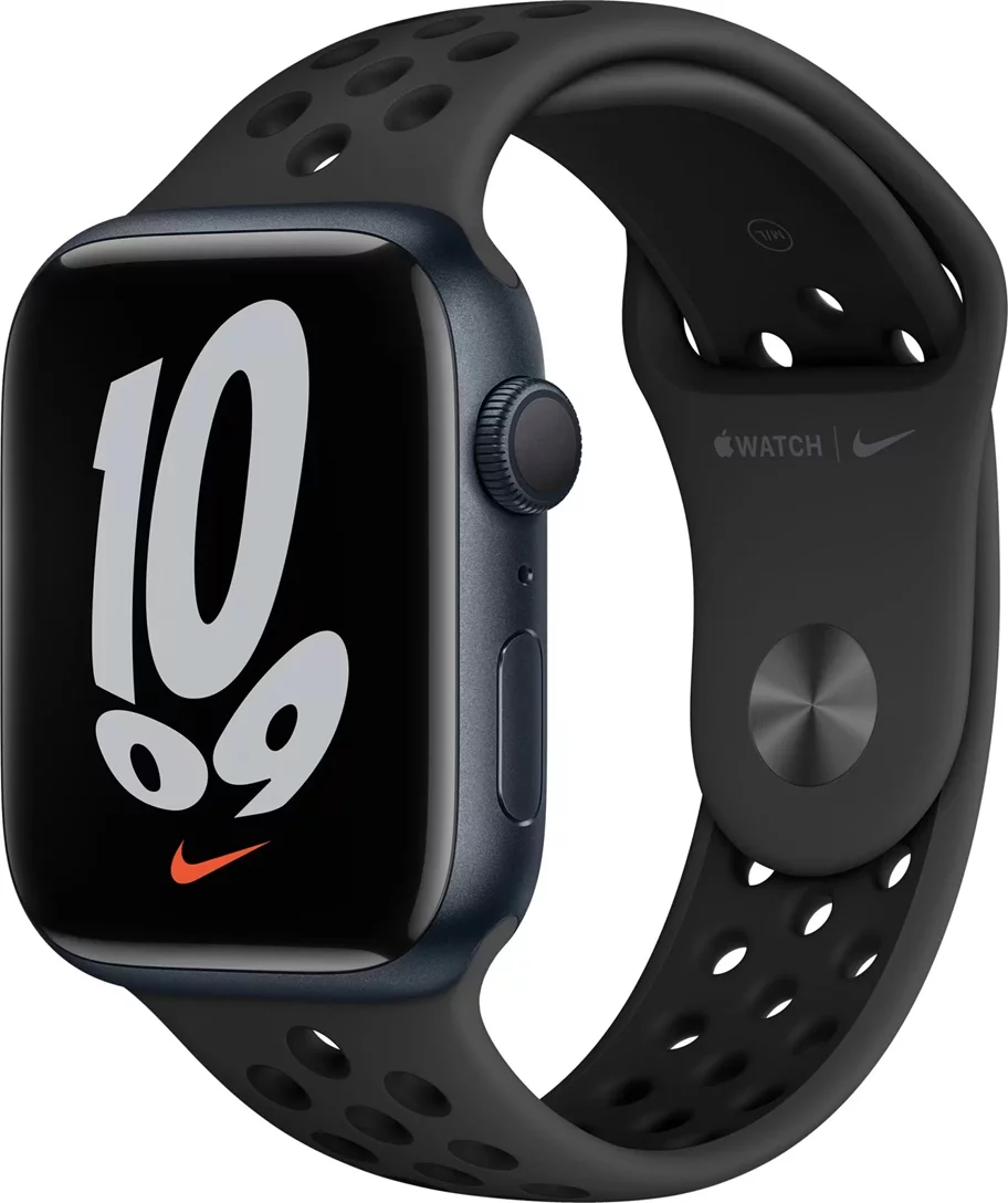 Image Умные часы Apple Watch Nike Series 7 GPS 45mm MKNC3 Midnight