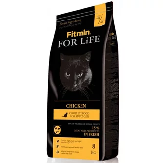 Корм для кошек Fitmin For Life Chicken 8kg