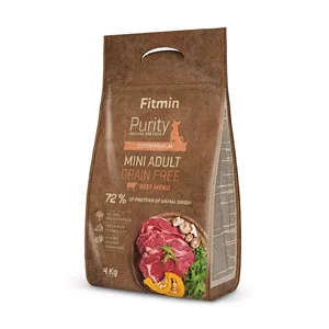 Сухой корм для собак Fitmin Purity GF Adult Mini Beef 4kg
