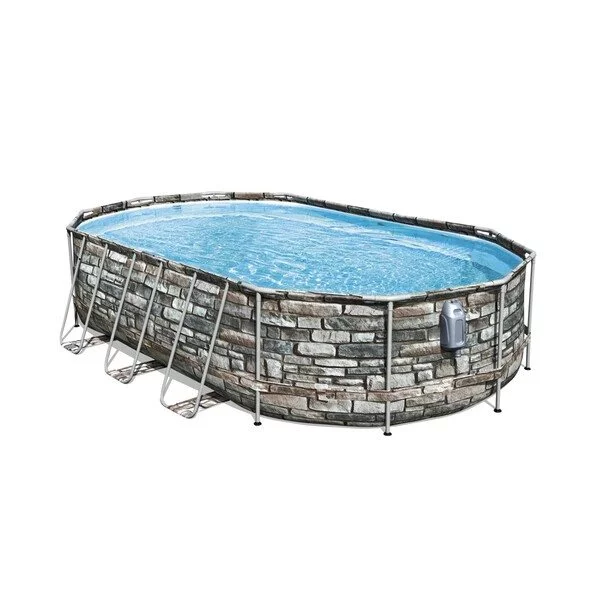 Image Piscina cu cadru metalic Bestway 56719 610x366x122 cm