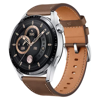 Умные часы Huawei Watch 3 Stainless Stell with Brown Leather Strap