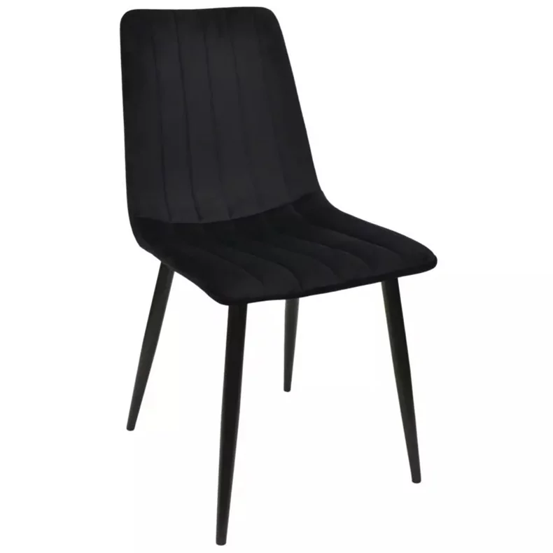 Image Scaun de bucatarie DC-90P N66 Catifea Black+Black legs