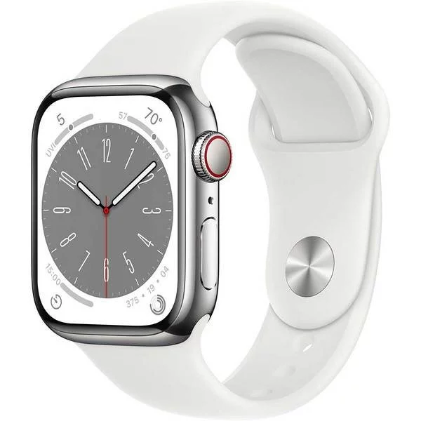 Image Умные часы Apple Watch Series 8 41mm MNJ53 GPS + LTE Silver S. Steel