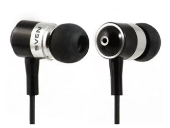 Наушники SVEN E-10 BK / SEB 10 BK, Silver/Black
