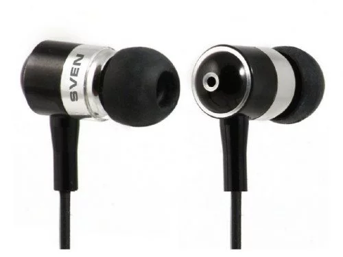 Image Наушники SVEN E-10 BK / SEB 10 BK, Silver/Black
