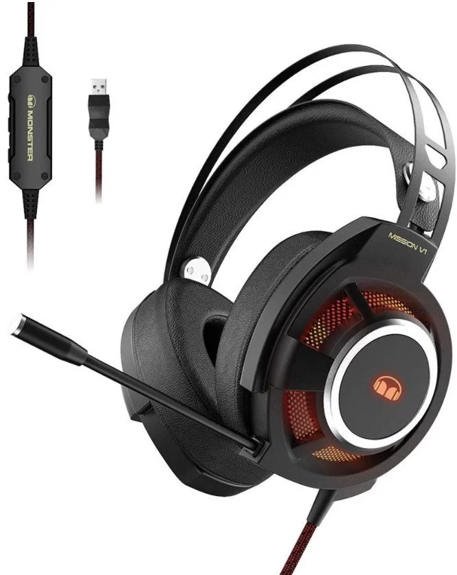 Image Căşti Monster Mission V1 Black