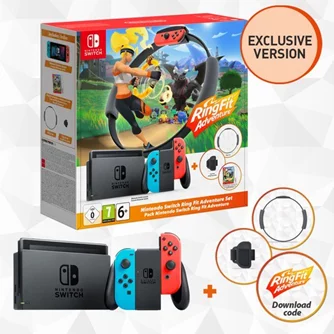 Console de jocuri Nintendo Switch + Ring Fit Adventure Set Red/Blue