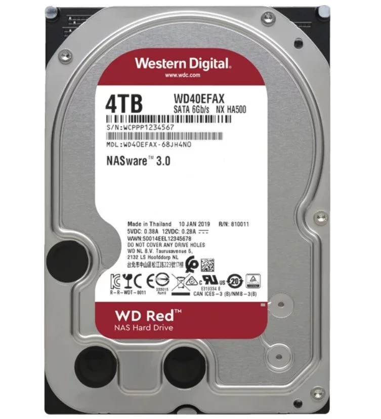 Image Hard disc HDD Western Digital Caviar Red 4Tb (WD40EFAX)