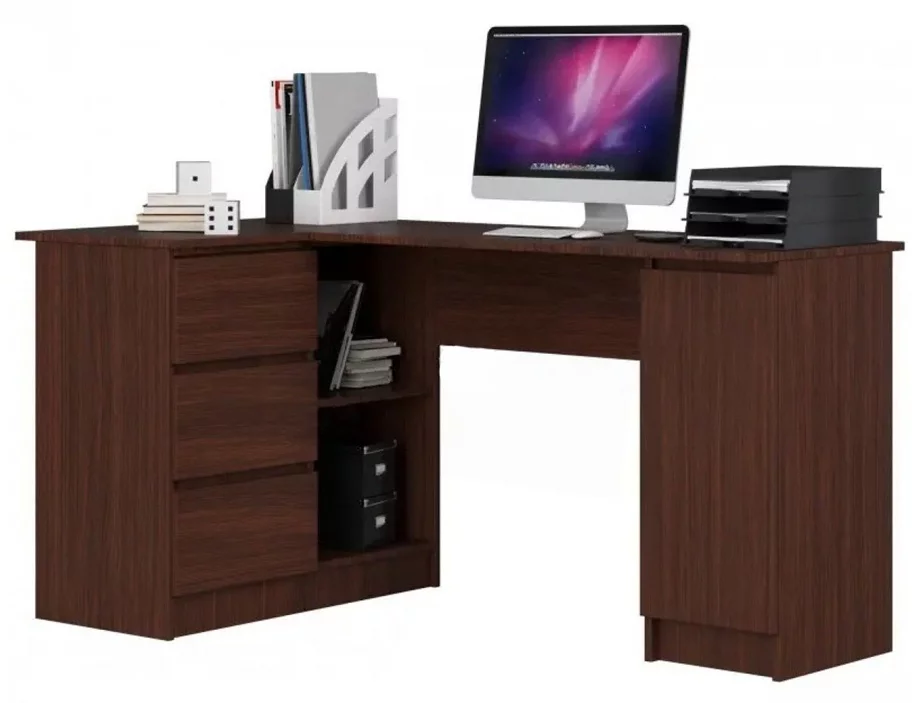 Image Masa de birou Akord B20 Left Wenge