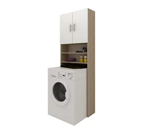 Image Шкаф Haaus 65x27x190 White, Sonoma Oak