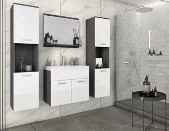 Комплект мебели Bratex Montreal XL Matera, White Gloss