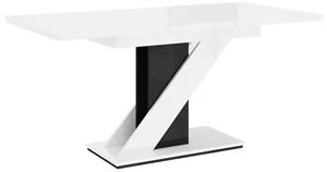 Image Стол раскладной Prospero Meva White Gloss/Black Gloss