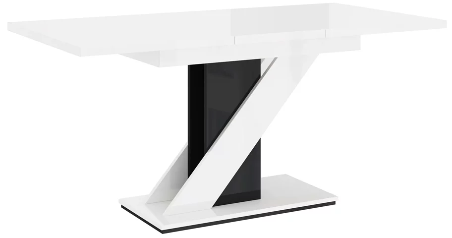 Image Masa extensibila Prospero Meva White Gloss/Black Gloss