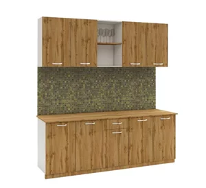 Image Кухня Haaus L 2.0м White/Wotan Oak