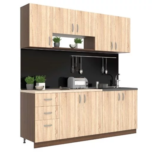 Image Кухня Haaus Parma 2.0м Wenge/Sonoma Oak